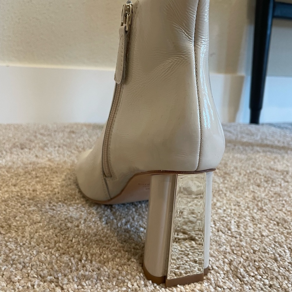 KATE SPADE WHITE LEATHER BOOTS